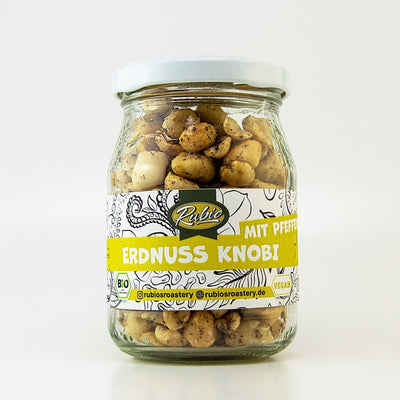 Bio Erdnüsse mit Knoblauch und Pfeffer